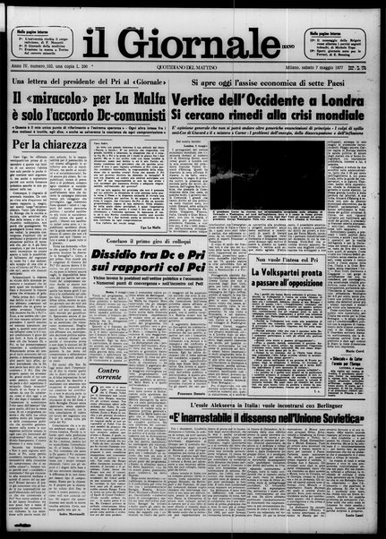 Il giornale nuovo : quotidiano del mattino